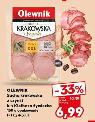 Kiełbasa żywiecka Olewnik promocja w Kaufland