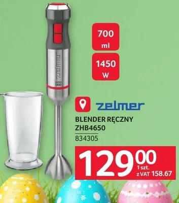 Blender ręczny ZELMER ZHB4650 promocja w Selgros
