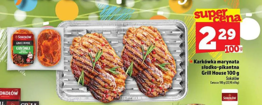 Karkówka marynowana słodko-pikantna Grill House Sokołów promocja w TOPAZ