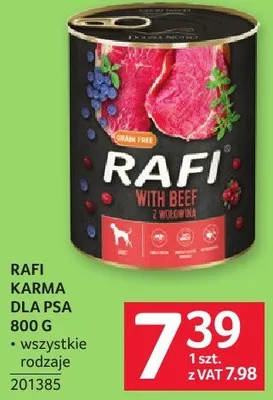Karma Rafi dla psa 800 g promocja w Selgros