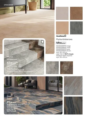 Płytka klinkierowa ochra promocja w Castorama