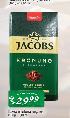 Kawa mielona Jacobs Krönung promocja w CEZAR Delikatesy