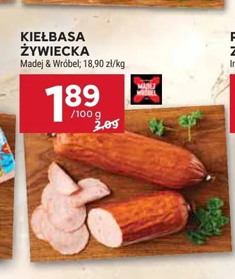 Kiełbasa żywiecka Madej & Wróbel promocja w Stokrotka