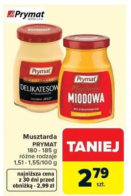 Musztarda delikatesowa promocja w Carrefour
