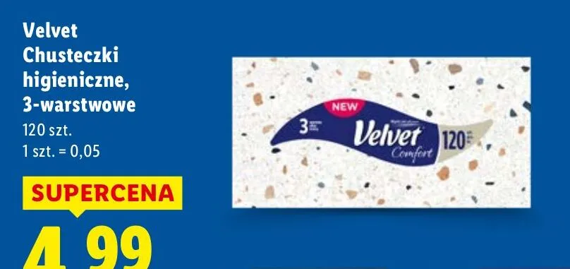 Chusteczki higieniczne, 3-warstwowe promocja w Lidl