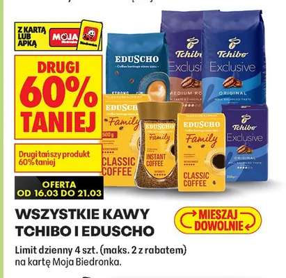 Wszystkie kawy Eduscho promocja w Biedronka