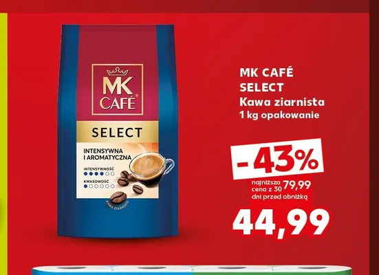 Kawa ziarnista MK Café Select promocja w Kaufland