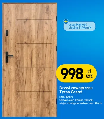 Drzwi zewnętrzne Tytan Grand promocja w Castorama