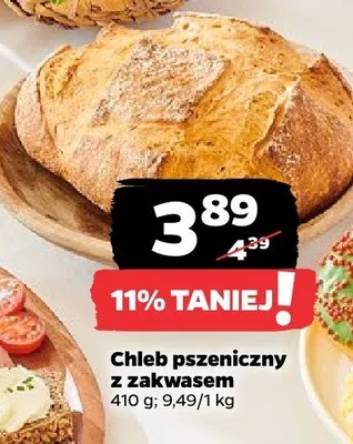 Chleb pszenniczny z zakwasem promocja w Netto