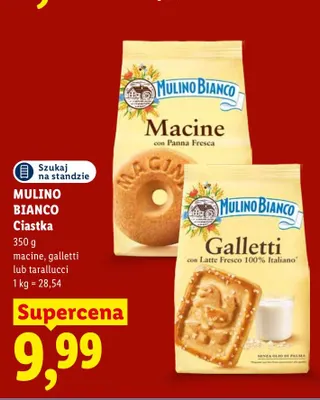Ciastka Macine Mulino Bianco promocja w Lidl