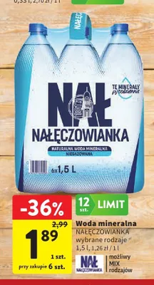 Woda mineralna Nałęczowianka promocja w Intermarche