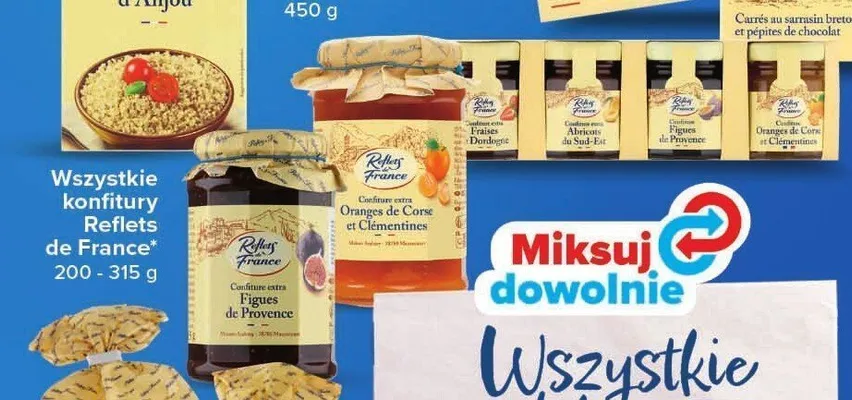 Konfitura figowa Confiture extra de figues de Provence Reflets de France promocja w Carrefour Market