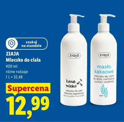 Mleczko do ciała promocja w Lidl