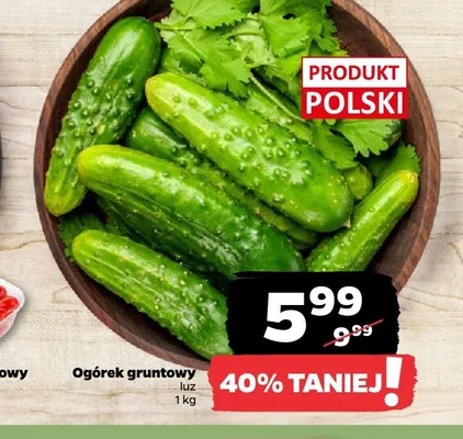 Ogórek gruntowy promocja w Netto