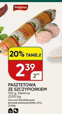 Pasztetowa ze szczypiorkiem promocja w Chata Polska