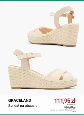 Sandał na obcasie Graceland promocja w Deichmann