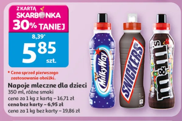 Napój mleczny Snickers promocja w Auchan