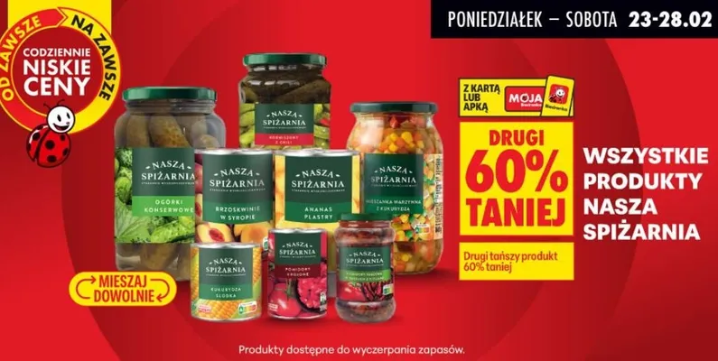Wszystkie produkty promocja w Biedronka