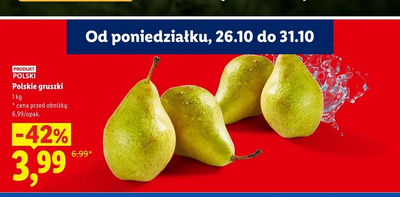 Gruszki polskie promocja w Lidl