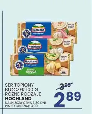 Ser topiony bloczek śmietankowy Hochland promocja w Wafelek