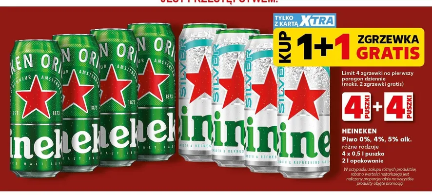 Piwo bezalkoholowe Heineken promocja w Kaufland