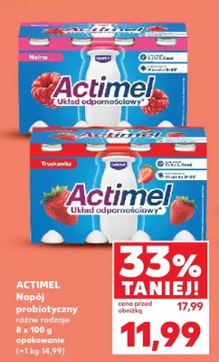 Napój probiotyczny Actimel 8-pak promocja w Kaufland