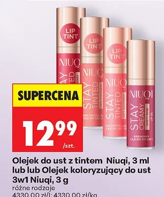 Olejek do ust z tintem Niuqi promocja w Biedronka