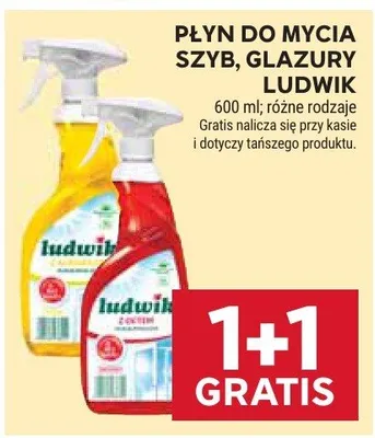 Płyn do mycia szyb, glazury Ludwik promocja w Stokrotka