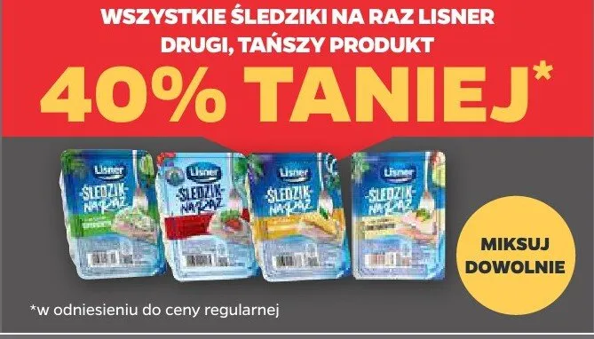 Śledź na raz Lisner promocja w Netto