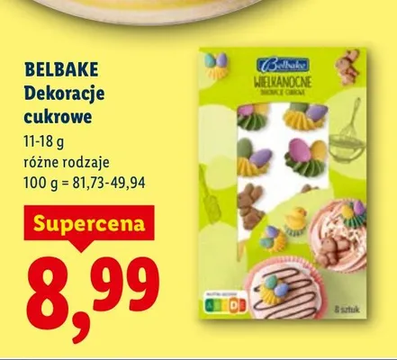 Dekoracje cukrowe promocja w Lidl