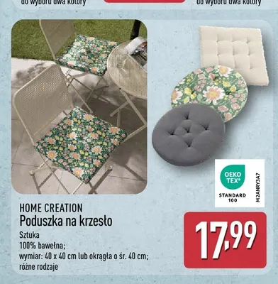 Poduszka na krzesło Home Creation promocja w Aldi
