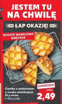 Ciastko z nadzieniem o smaku waniliowym promocja w Kaufland