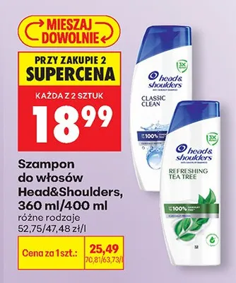 Szampon do włosów Classic Clean promocja w Biedronka