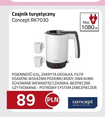 Czajnik turystyczny Concept RK7030 promocja w kakto.pl