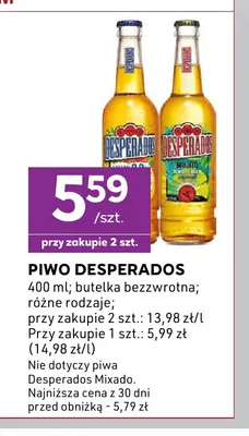 Piwo Desperados Mojito promocja w Stokrotka