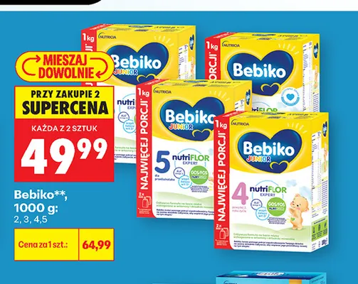 Mleko modyfikowane Bebiko 5 promocja w Biedronka