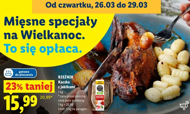 Kaczka z jabłkami promocja w Lidl