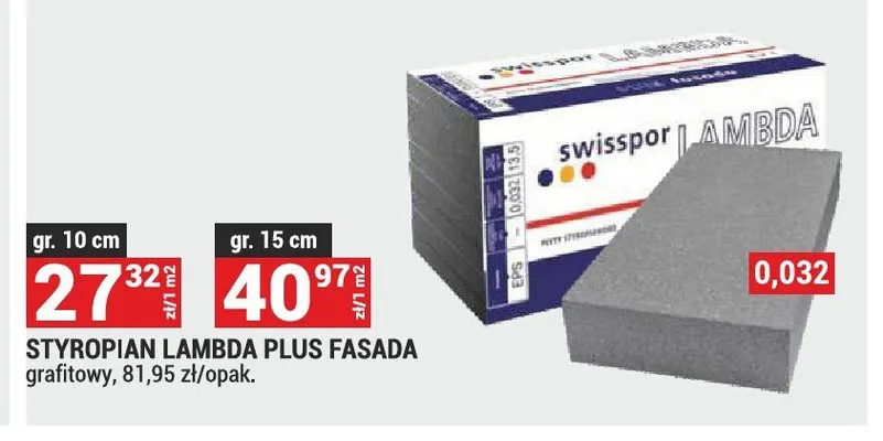Styropian Lambda Plus Fasada gr. 10 cm promocja w Merkury Market