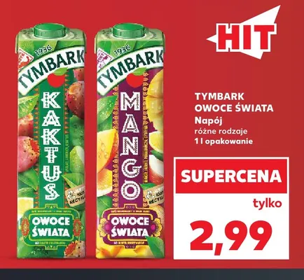 Napój Tymbark Owoce Świata mango promocja w Kaufland