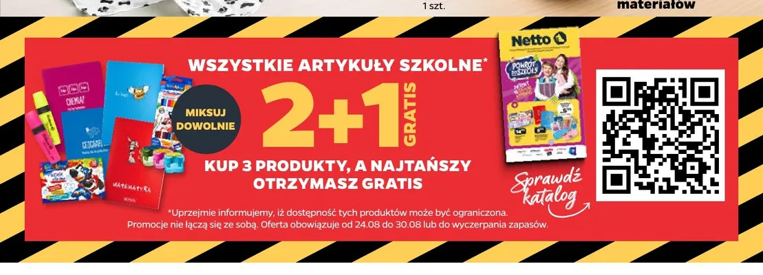 Artykuły szkolne promocja w Netto
