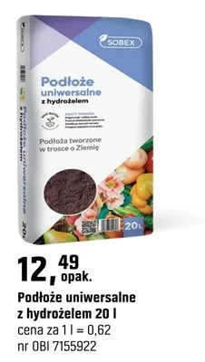 Podłoże uniwersalne z hydrożelem promocja w OBI