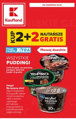 Pudding proteinowy czekoladowy Zott promocja w Kaufland