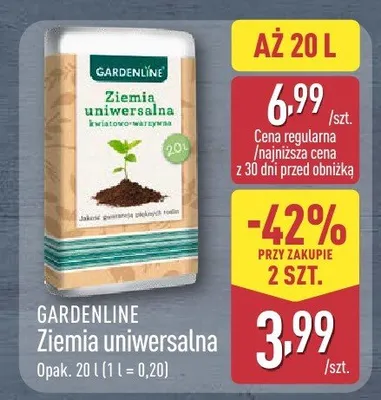 Ziemia uniwersalna 20 l promocja w Aldi