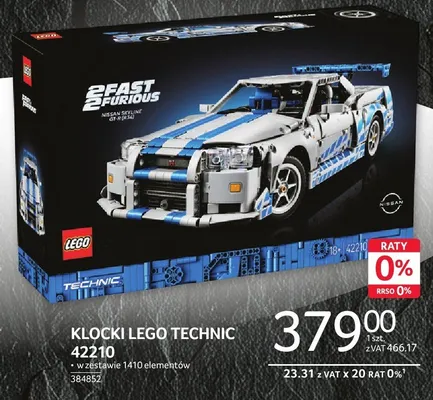 Klocki LEGO Technic 42210 w zestawie 1410 elementów promocja w Selgros