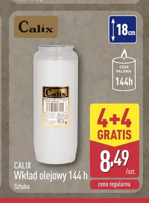 Wkład olejowy 144 h Calix promocja w Aldi