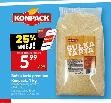 Bułka tarta premium Konpack promocja w Twój Market