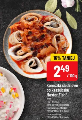 Koreczki śledziowe po kaszubsku Master Fish promocja w POLOmarket