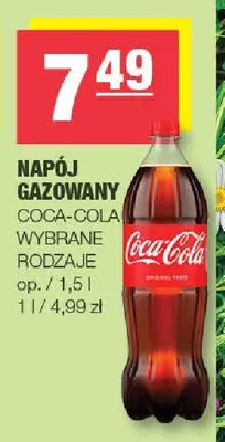 Napój gazowany Coca-Cola promocja w SPAR