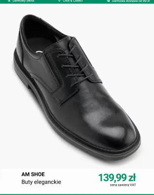 Buty eleganckie AM Shoe promocja w Deichmann