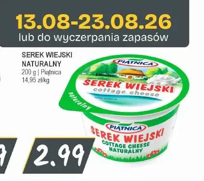 Serek wiejski naturalny Piątnica promocja w Słoneczko